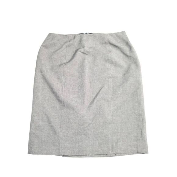 Kasper Separates Skirt Gray Fully Lined Back Zipper Career  Women's Size 2P - Picture 1 of 4